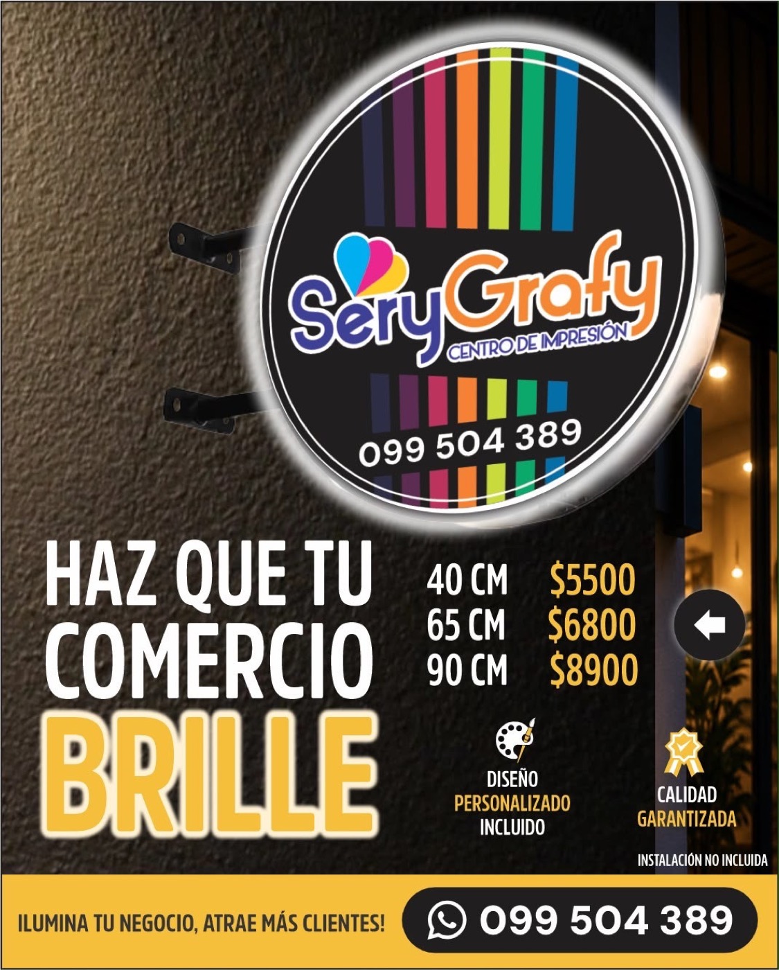 Promoción Roll Up 2x0,80m con diseño incluido $3999
