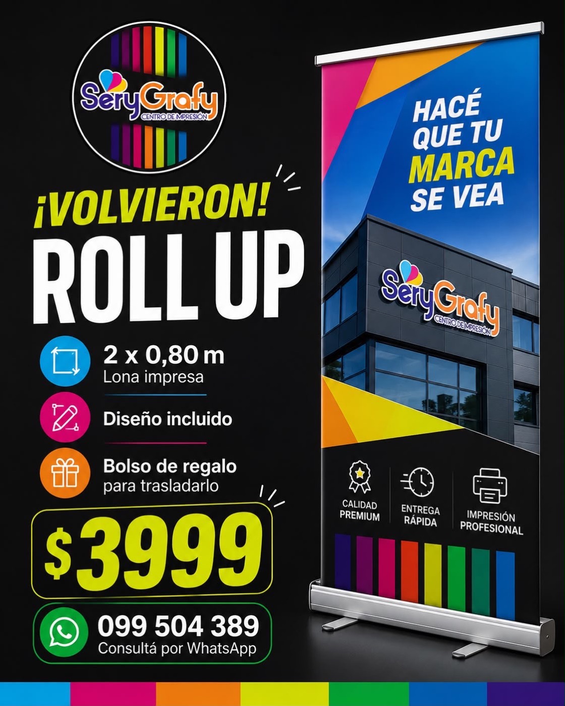 Promoción Cartel de Vereda $3999