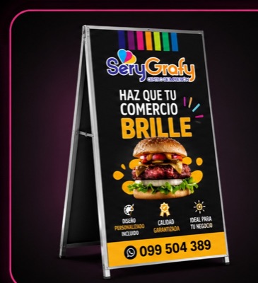 Cartel de vereda SeryGrafy